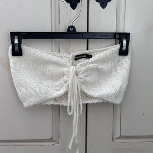 Knit crop top/bralette